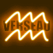 N�on zodiaque verseau