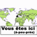 Monde "Vous �tes ici"