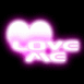 Coeur n�on rose "Love me"