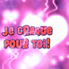 Coeur illumin� "Je craque pour toi"