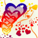 Coeurs arc-en-ciel