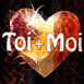 Coeur ambr� "Toi + moi"