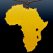 Afrique en pendentif dor�