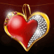 Bijou coeur en or et diamants