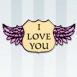 Embl�me "I love you" vintage