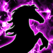Cheval cabr� lumineux