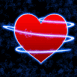 Coeur rouge �lectrique