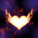 Coeur fluo enflamm�