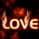 "LOVE" fluo enflamm�
