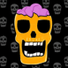 T�te de mort color�e