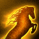 Cyber cheval n�on orange