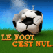 Ballon crev� "Le foot c'est nul"