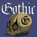 Cr�ne "gothic", fond bleu