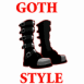 Bottes clout�es "goth style"
