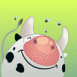 Vache et ses moucherons