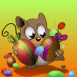 Bestiole portant des oeufs de P�ques
