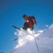 Skieur � flanc de montagne