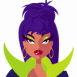 Imp�ratrice aux cheveux bleus