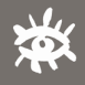 Oeil peint sur fond gris