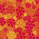 Fleurs orang�es en motif