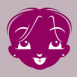 Visage feminin rieur, stylis�