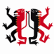 Blason: deux lions dos � dos