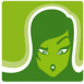 Fille "verte" �tonn�e