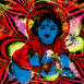 Krishna, les mains sur le sol