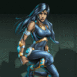 Jalila, accroupie