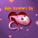 Spermy dans un coeur "happy valentine's day"