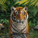 Tigre dans l'eau