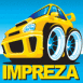 Subaru "impreza" jaune
