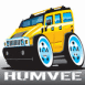 Hummer Humvee jaune