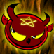 T�te de d�mon et pentacle