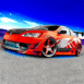 Voiture rouge tun�e