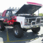 Pickup tun�, capot ouvert