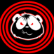 T�te de panda dans une cible