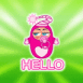 B�b� emmaillot� "Hello"