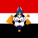 Egypte: Drapeau et ballon de foot