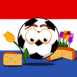 Hollande: Drapeau et ballon de foot