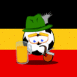 Allemagne: Drapeau et ballon de foot
