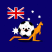 Australie: Drapeau et ballon de foot