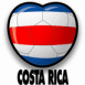 Ballon en coeur "Costa Rica"