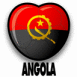 Ballon en coeur "Angola"