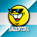 Smiley et drapeau argentin