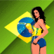Br�sil: Bimbo et drapeau