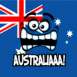 Drapeau australien "Australiaaa!"