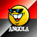 Smiley et drapeau angolais
