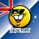 Smiley et drapeau australien
