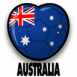 Australie: Ballon en coeur